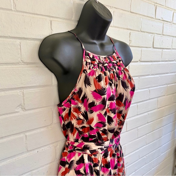Catherine Malandrino Halter Midi in Pink, Cream, Orange & Black | SZ 4 EUC! - Picture 4 of 11